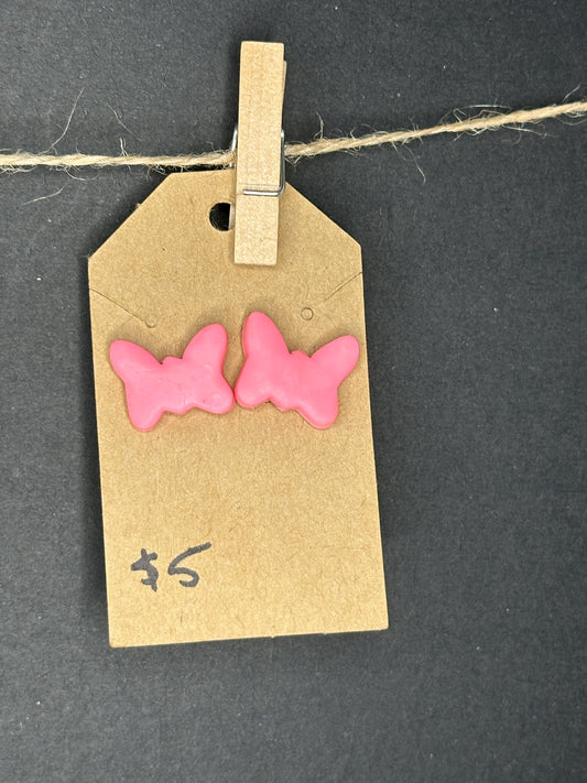 polymer clay butterfly earrings