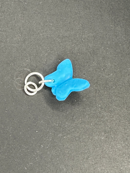 polymer clay butterfly charm
