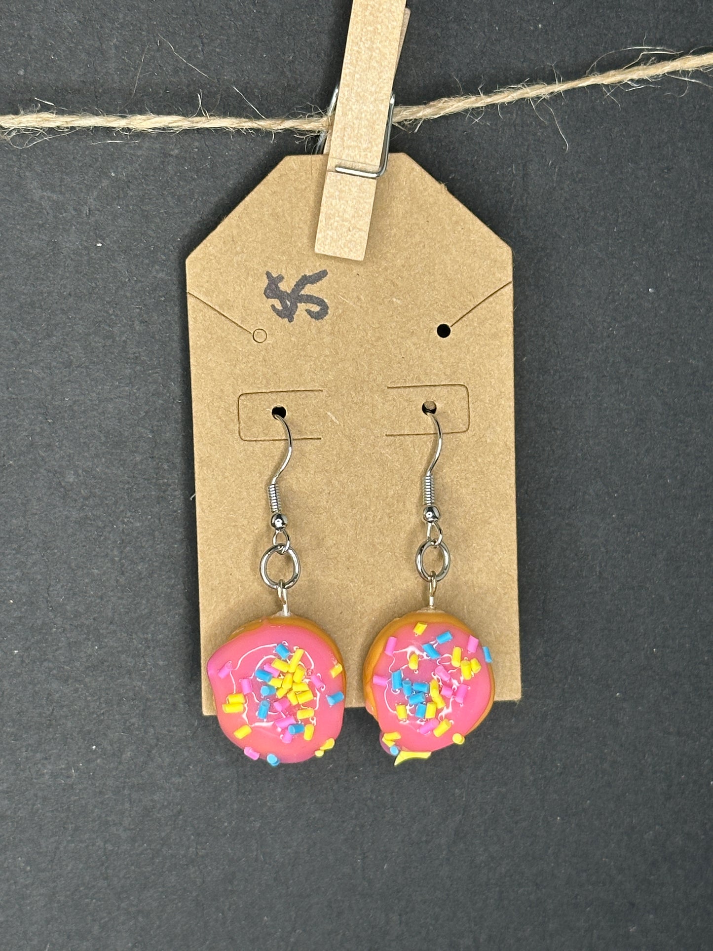 sprinkle donut earrings