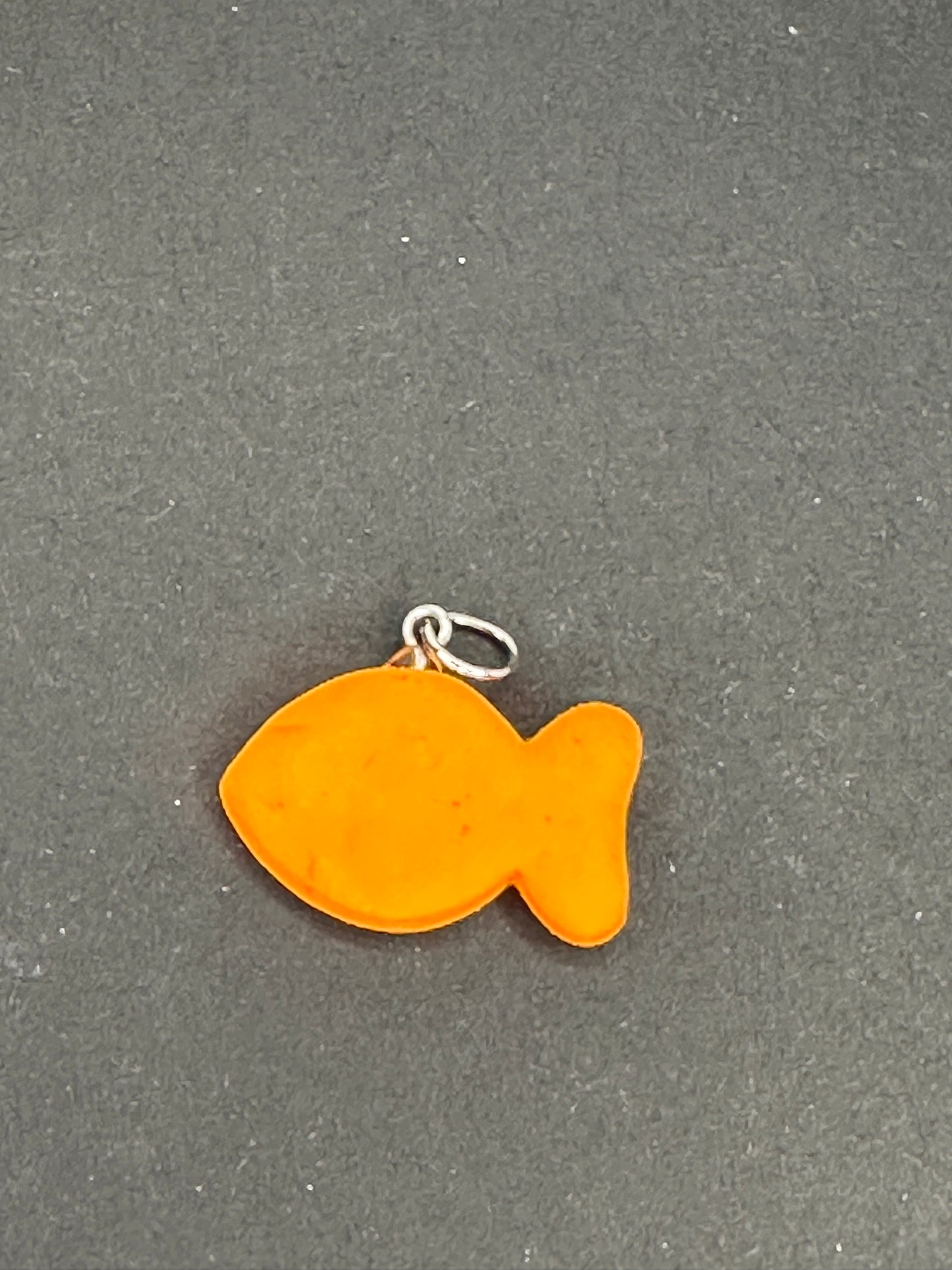 polymer clay goldfish charm