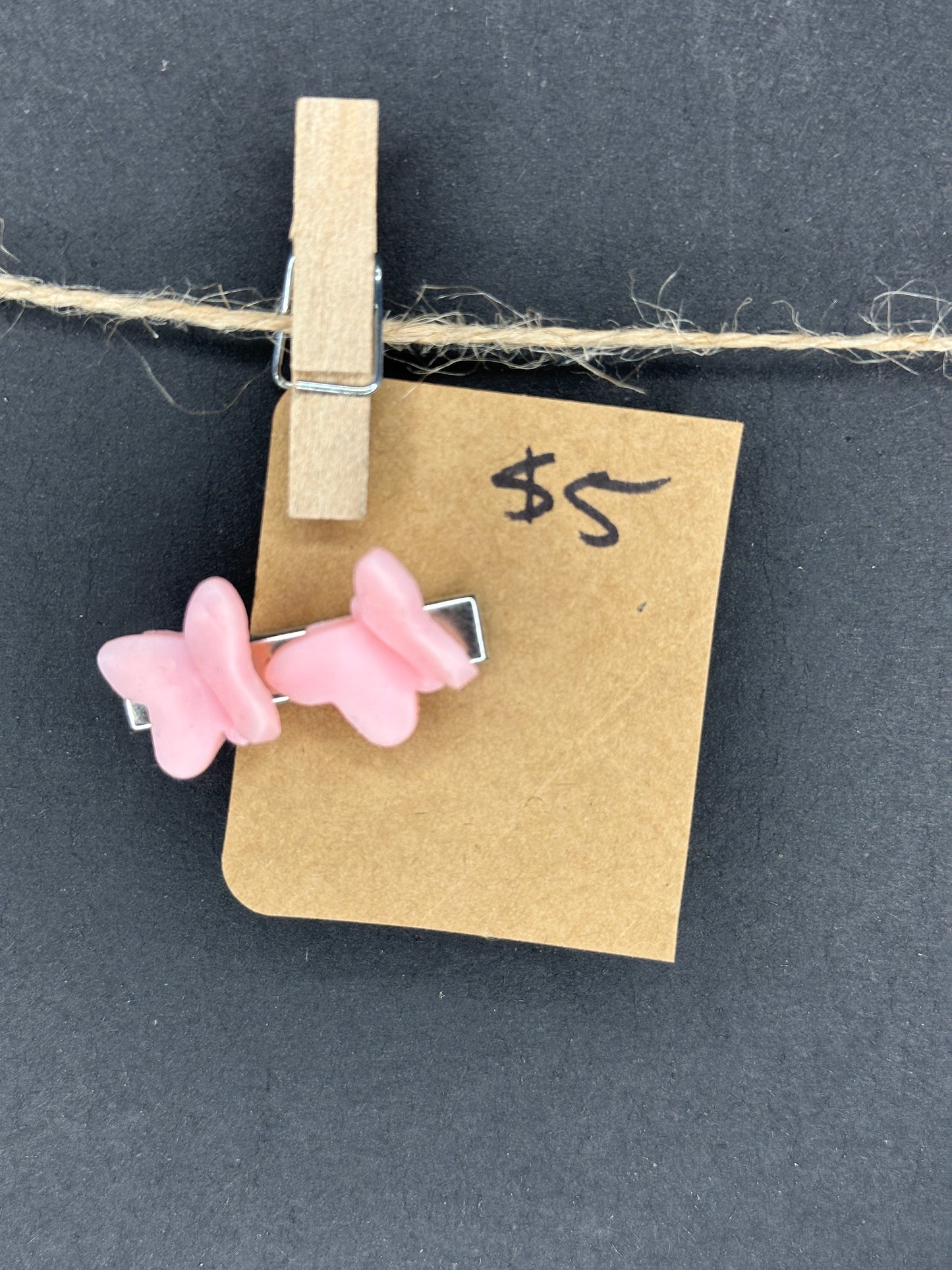 polymer clay butterfly hair clip